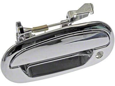 Exterior Door Handle; Front Left; All Chrome; Without Keypad Opening; Plastic (97-03 F-150)