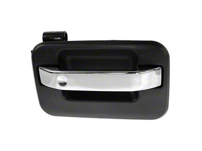 Exterior Door Handle; Front Passenger Side; Chrome and Black (04-15 F-150)