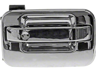 Exterior Door Handle; Front Right; All Chrome; Original Design; Without Keyhole; Plastic (04-14 F-150)