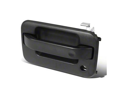 Exterior Door Handle with Keyhole; Front Driver Side; Black (04-14 F-150)