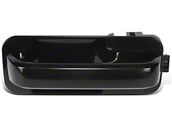 Exterior Door Handle; Rear Driver Side; Smooth Black (15-20 F-150 SuperCrew)