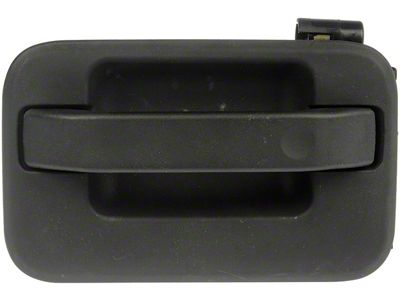 Exterior Door Handle; Rear Left; Textured Black; Plastic (04-08 F-150 SuperCrew)