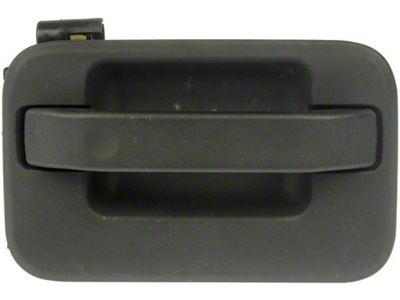 Exterior Door Handle; Rear Right; Textured Black; Plastic (04-08 F-150 SuperCrew)