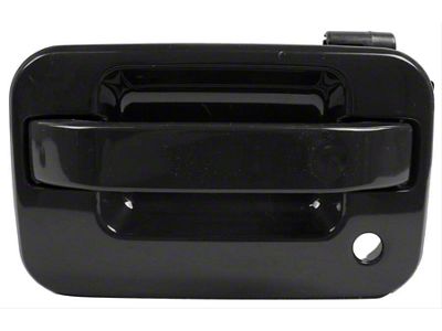 Replacement Exterior Door Handle; Smooth Black; Front Driver Side (04-08 F-150)