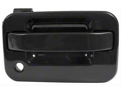 Replacement Exterior Door Handle; Smooth Black; Front Passenger Side (04-08 F-150)