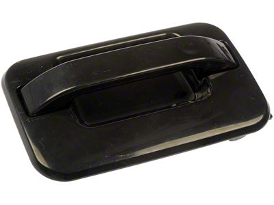Exterior Door Handle; Smooth Black; Rear Driver Side (04-14 F-150 SuperCrew)