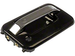 Exterior Door Handle with Keyhole; Black and Chrome; Front Passenger Side (04-14 F-150)