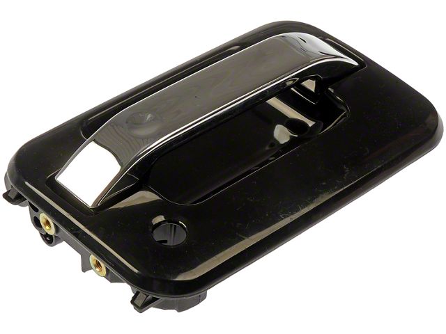 Exterior Door Handle with Keyhole; Black and Chrome; Front Passenger Side (04-14 F-150)