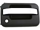 Exterior Door Handle with Keyhole; Textured Black and Chrome; Front Passenger Side (04-14 F-150)