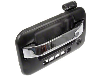Exterior Door Handle with KeyPad Opening; Black and Chrome; Front Driver Side (04-14 F-150)