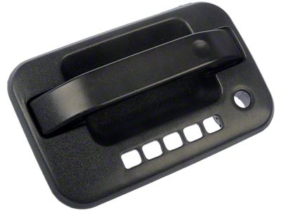 Exterior Door Handle with KeyPad Opening; Textured Black; Front Driver Side (04-14 F-150)