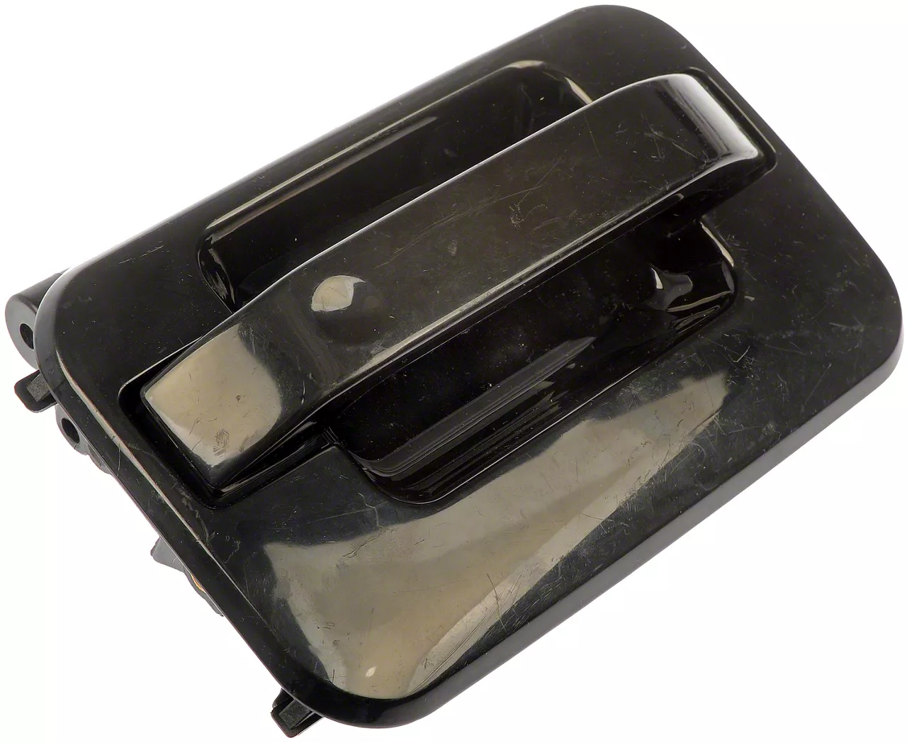 F150 Exterior Door Handle without Keyhole; Smooth Black; Front Passenger Side (0414 F150)