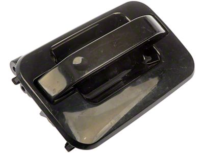 Exterior Door Handle without Keyhole; Smooth Black; Front Passenger Side (04-14 F-150)