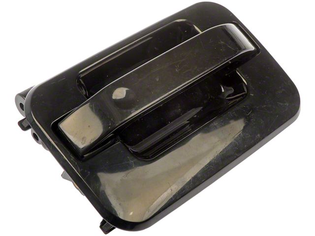 Exterior Door Handle without Keyhole; Smooth Black; Front Passenger Side (04-14 F-150)