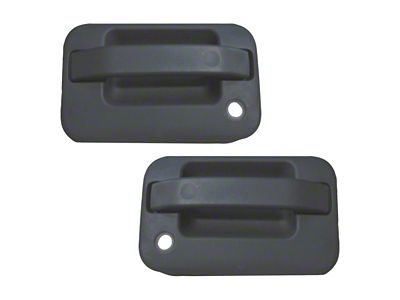 Exterior Door Handles; Front; Textured Black (04-14 F-150)