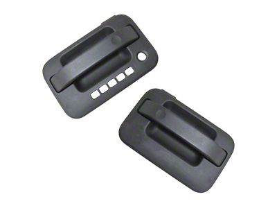 Exterior Door Handles; Front; Textured Black (04-14 F-150)