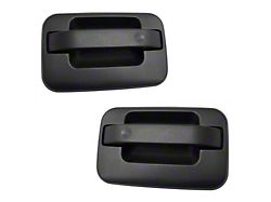 Exterior Door Handles; Rear; Textured Black (04-13 F-150 SuperCrew)