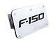 F-150 Class III Hitch Cover; Brushed Stainless (Universal; Some Adaptation May Be Required)