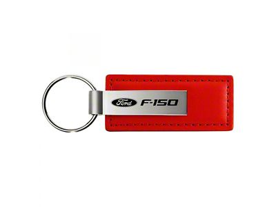 F-150 Leather Key Fob; Red