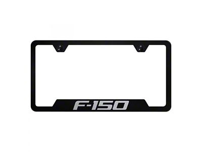 F-150 License Plate Frame; Black (Universal; Some Adaptation May Be Required)