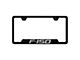 F-150 License Plate Frame; Black (Universal; Some Adaptation May Be Required)