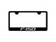 F-150 License Plate Frame; Black (Universal; Some Adaptation May Be Required)