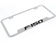 F-150 License Plate Frame; Chrome (Universal; Some Adaptation May Be Required)
