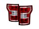 Facelift Tail Lights; Red Housing; Clear Lens (15-20 F-150 w/ Factory Halogen Non-BLIS Tail Lights)