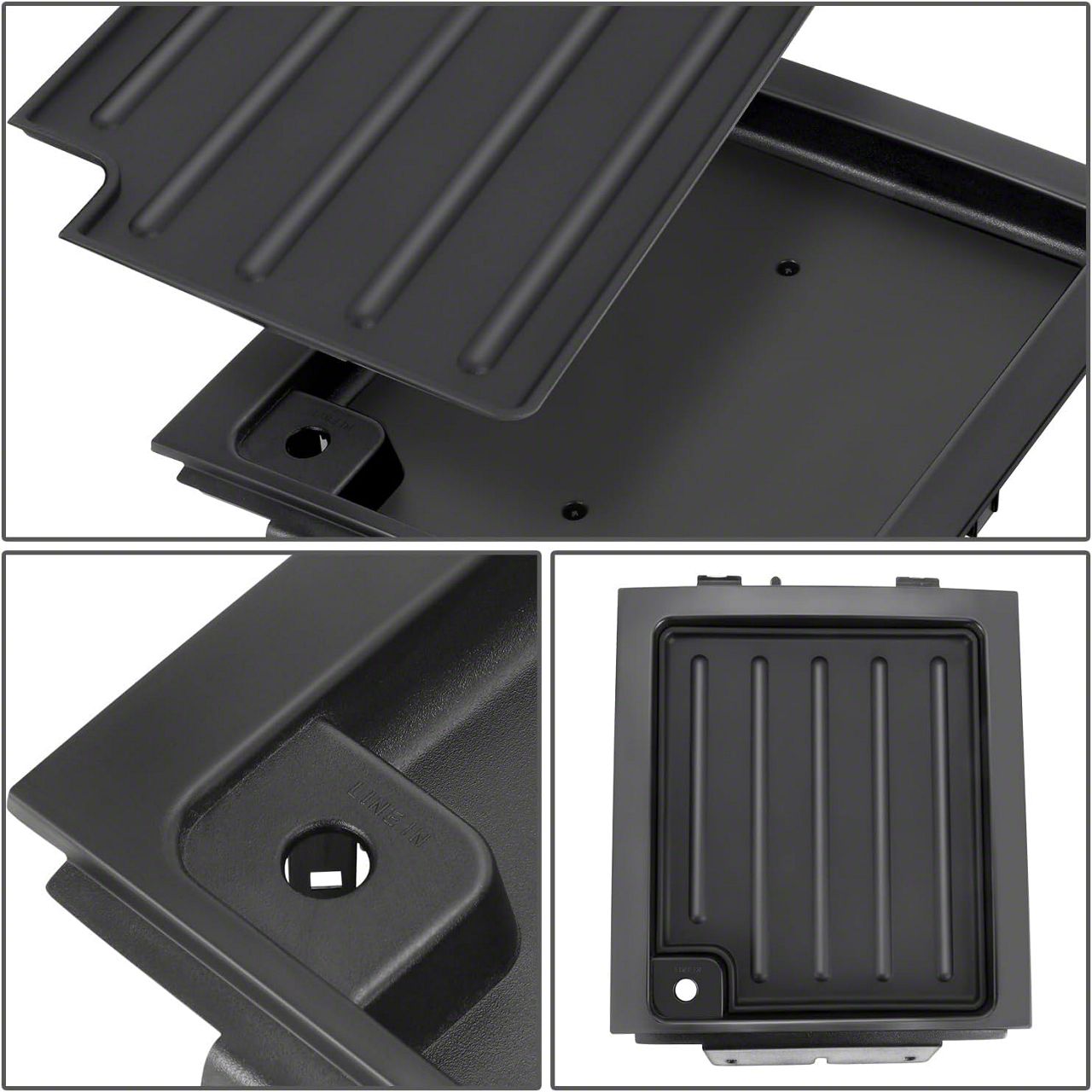 G-PLUS Dashboard Center Bezel Trim Tray – Compatible With 2004-2008 Ford F150 – Black