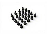 Factory Style Black Acorn Lug Nut Kit; 13/16-Inch; Set of 24 (04-14 F-150)
