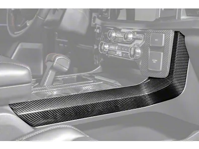 Factory Style Center Console Side Panel Trim Covers; Carbon Fiber (21-26 F-150)