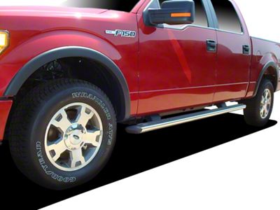 Factory Style Fender Flares; Smooth Black (04-08 F-150 Styleside)