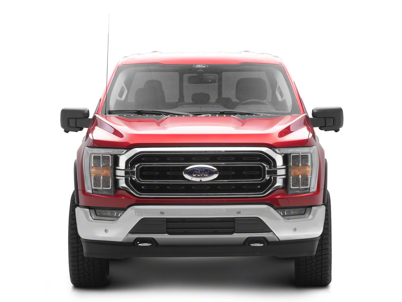 2021-2024 Ford F150  Excludes Lightning  Pocket Style Riveted Fender F 4 Piece Set Black