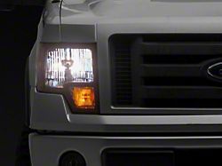Factory Style Headlights; Chrome Housing; Clear Lens (09-14 F-150 w/ Factory Halogen Headlights)