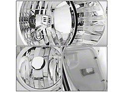 Factory Style Headlights with Clear Corners; Chrome Housing; Clear Lens (04-08 F-150)