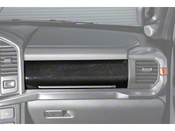 Factory Style Passenger Side Storage Panel Trim Cover; Carbon Fiber (21-26 F-150)