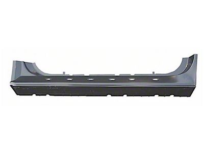 Replacement Factory Style Rocker Panel with Scuff Plate Holes; Driver Side (97-03 F-150 Regular Cab)