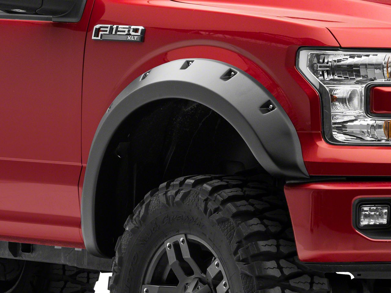 F-150 Ruff Riderz Fender Flares; Textured Black (15-17 F-150, Excluding ...
