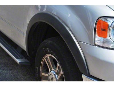 Elite Series Sport Style Fender Flares; Front; Smooth Black (04-08 F-150)