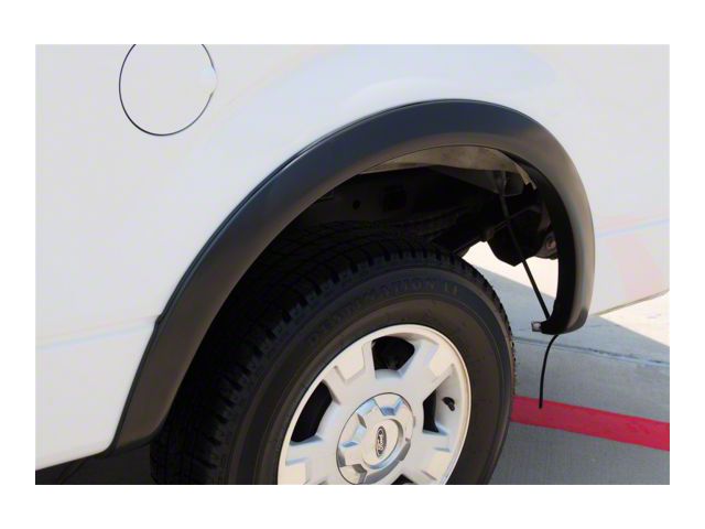 Elite Series Sport Style Fender Flares; Rear; Textured Black (09-14 F-150 Styleside, Excluding Raptor)