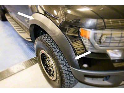 Fender Flare Wrap Kit; Carbon Fiber (10-14 F-150 Raptor)