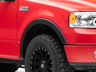 Factory Style Fender Flares; Front and Rear; Smooth Black (04-08 F-150 Styleside with Factory Fender Flares)