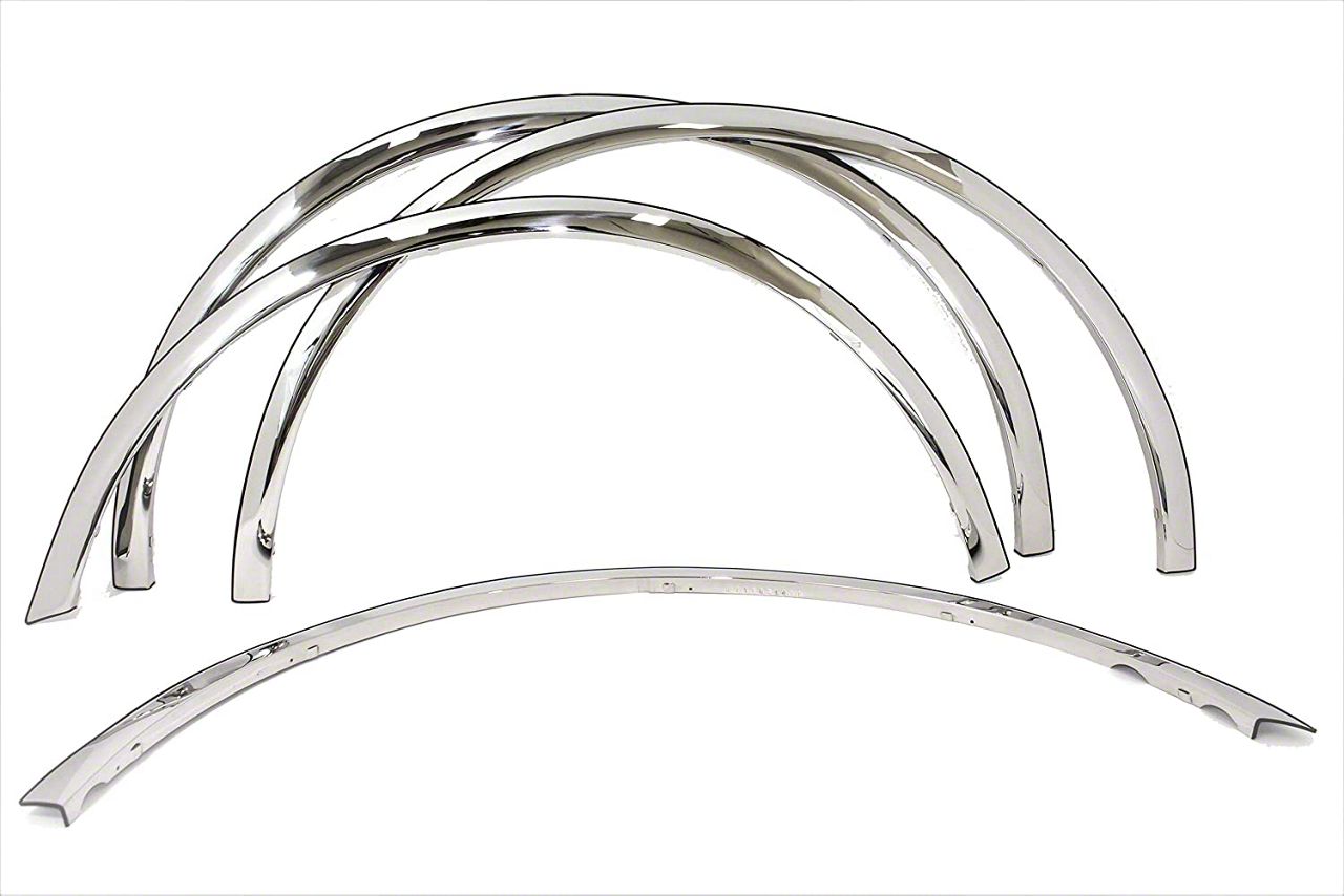 F150 Fender Trim; Polished (1820 F150 w/ OE Fender Flares, Excluding