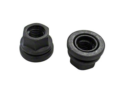 Flanged Flat Face Wheel Lug Nuts; M14x2.0; Set of 10 (00-03 F-150)