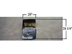 Replacement Floor Pan Patch; Front Section; Passenger Side (97-98 F-150)