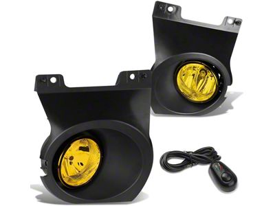 Fog Light; H10 Bulb; With Switch and Bezel; Amber (09-14 F-150)