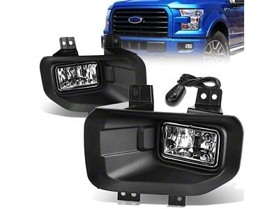 Fog Lights with Switch; Clear (15-17 F-150, Excluding Raptor)