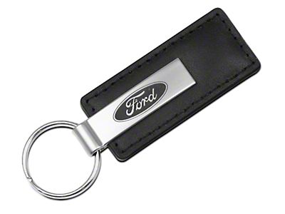 Ford F-150 FX4 Off Road Logo In Black On Genuine Red Leather Loop-Strap