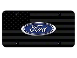 Ford License Plate; Flag (Universal; Some Adaptation May Be Required)