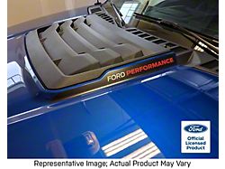Ford Performance Hood Cowl Decals; Matte Black (17-20 F-150 Raptor)